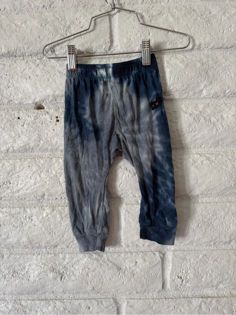 Munster Kids Tie-Dye Leggings in Blue and Gray